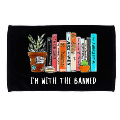 I'm With The Banned Books I Read Banned Books Lovers Microfiber Hand Towel