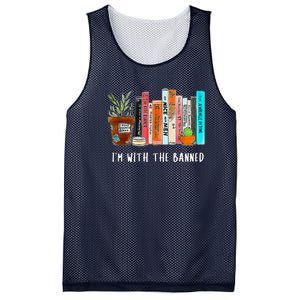 I'm With The Banned Books I Read Banned Books Lovers Mesh Reversible Basketball Jersey Tank