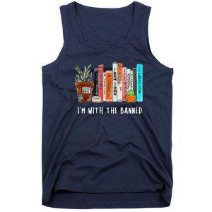 I'm With The Banned Books I Read Banned Books Lovers Tank Top