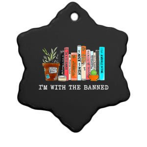 Im With The Banned Books I Read Banned Books Lovers Ceramic Star Ornament