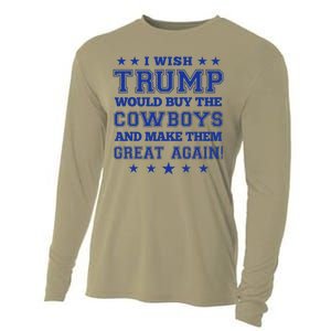 I Wish Trump Would Buy The Cow And Make Them Great Again Cooling Performance Long Sleeve Crew