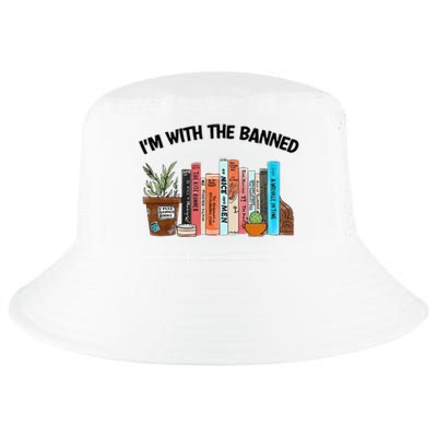 I'm With The Banned Funny Book Readers I Read Banned Books Cool Comfort Performance Bucket Hat