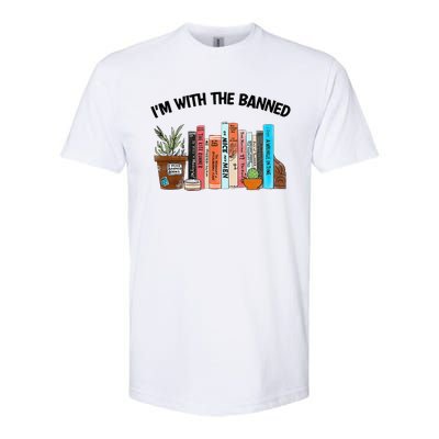 I'm With The Banned Funny Book Readers I Read Banned Books Softstyle CVC T-Shirt