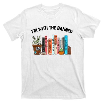 I'm With The Banned Funny Book Readers I Read Banned Books T-Shirt