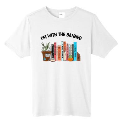 I'm With The Banned Funny Book Readers I Read Banned Books Tall Fusion ChromaSoft Performance T-Shirt