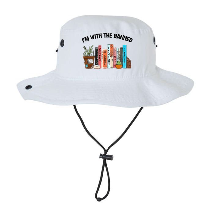 I'm With The Banned Funny Book Readers I Read Banned Books Legacy Cool Fit Booney Bucket Hat