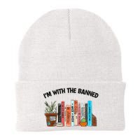 I'm With The Banned Funny Book Readers I Read Banned Books Knit Cap Winter Beanie