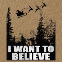 I Want To Believe Funny Christmas Great Gift Cotton Canvas Backpack