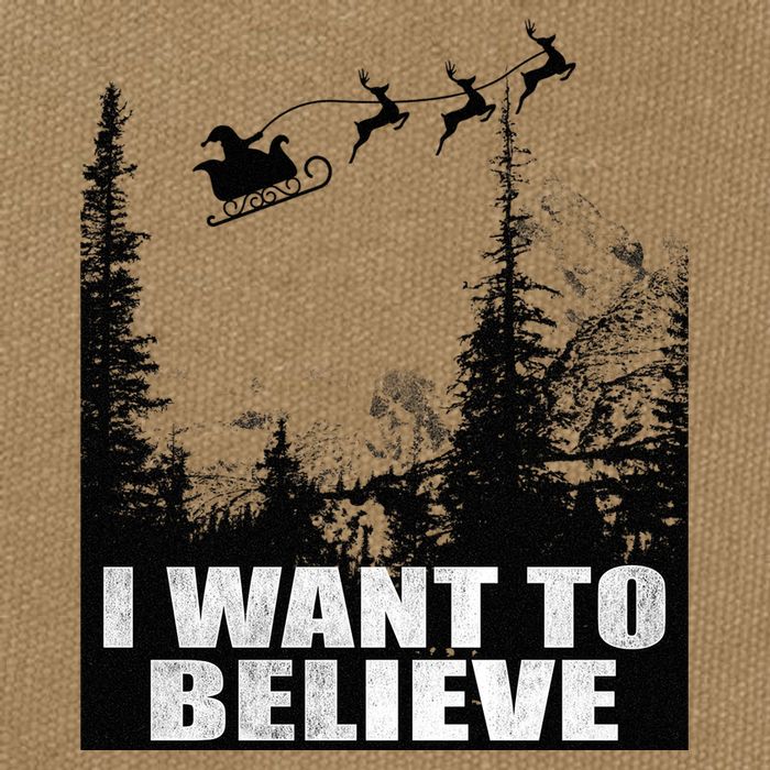 I Want To Believe Funny Christmas Great Gift Cotton Canvas Backpack