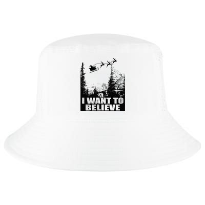 I Want To Believe Funny Christmas Great Gift Cool Comfort Performance Bucket Hat