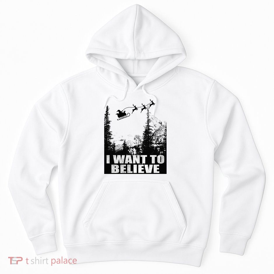 I Want To Believe Funny Christmas Great Gift Hoodie