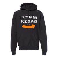 Im With The Kebab Funny Lazy Halloween Costume Premium Hoodie