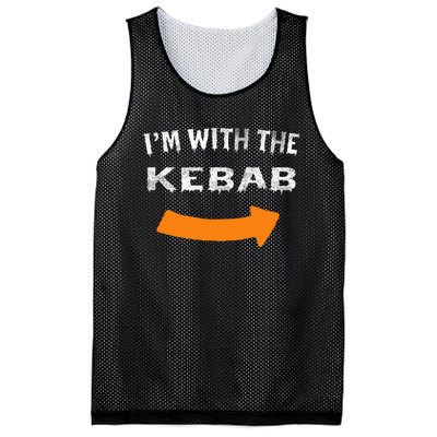 Im With The Kebab Funny Lazy Halloween Costume Mesh Reversible Basketball Jersey Tank