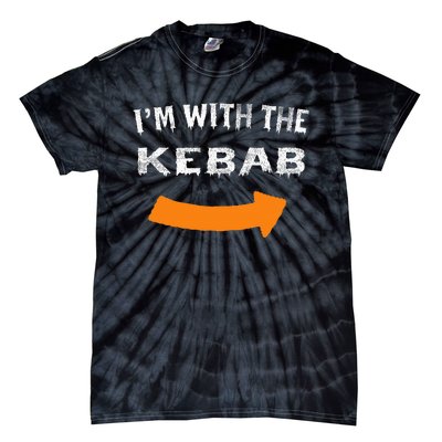 Im With The Kebab Funny Lazy Halloween Costume Tie-Dye T-Shirt