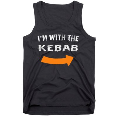 Im With The Kebab Funny Lazy Halloween Costume Tank Top