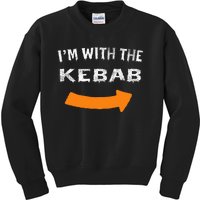 Im With The Kebab Funny Lazy Halloween Costume Kids Sweatshirt