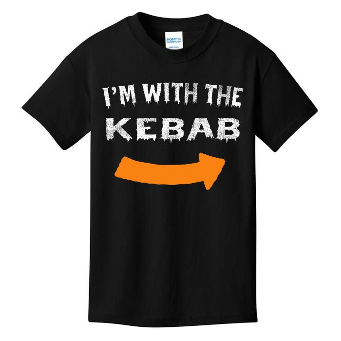 Im With The Kebab Funny Lazy Halloween Costume Kids T-Shirt