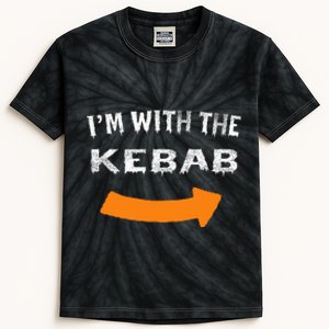 Im With The Kebab Funny Lazy Halloween Costume Kids Tie-Dye T-Shirt