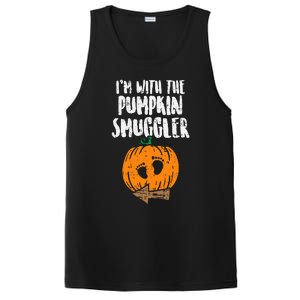 Im With The Pumpkin Smuggler Halloween Pregnancy PosiCharge Competitor Tank