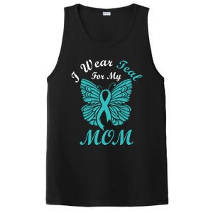 I Wear Teal For My Mom Cervical Cancer Awareness Gift PosiCharge Competitor Tank