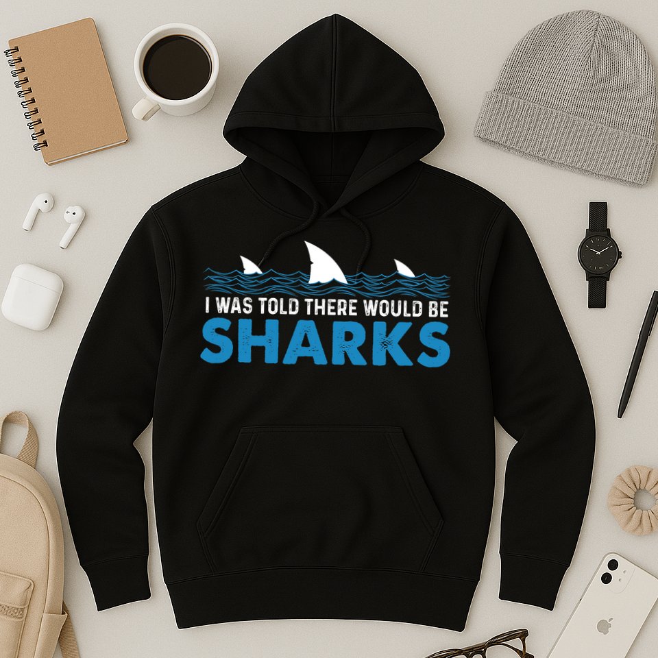 I Was Told There Would Be Sharks Shark Lover Ocean Hoodie