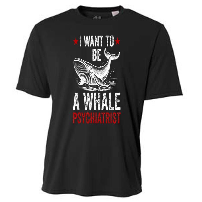 I Want To Be A Whale Psychiatrist Funny Saying Trump 2024 Cooling Performance Crew T-Shirt