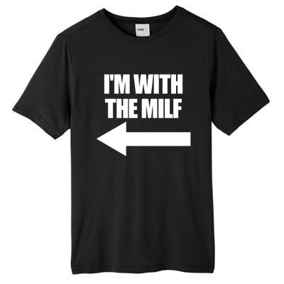 Im With The Milf Red Heart Pointing Arrow Love Hot Milf Gift Tall Fusion ChromaSoft Performance T-Shirt