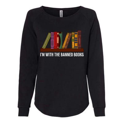 I'm With The Banned Books Design For A Literature Teacher Womens California Wash Sweatshirt