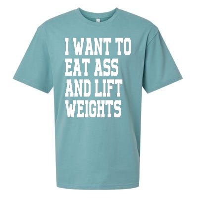 I Want To Eat Ass And Lift Weights Sueded Cloud Jersey T-Shirt