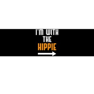 Im With The Hippie Costume Funny Halloween Couple Bumper Sticker