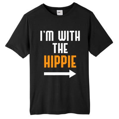 Im With The Hippie Costume Funny Halloween Couple Tall Fusion ChromaSoft Performance T-Shirt