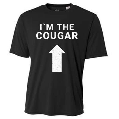 I´m With The Cougar Humor Halloween Birthday Gift Cooling Performance Crew T-Shirt