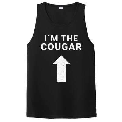 I´m With The Cougar Humor Halloween Birthday Gift PosiCharge Competitor Tank