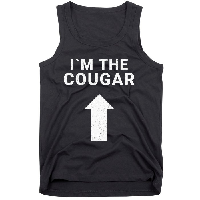 I´m With The Cougar Humor Halloween Birthday Gift Tank Top