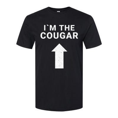 I´m With The Cougar Humor Halloween Birthday Gift Softstyle CVC T-Shirt