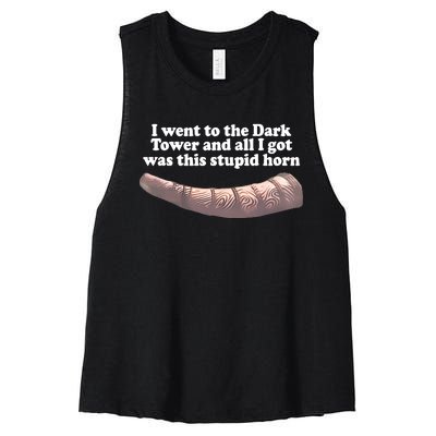 I Went To The Dark Tower And All I Got Was This Stupid Horn Women's Racerback Cropped Tank