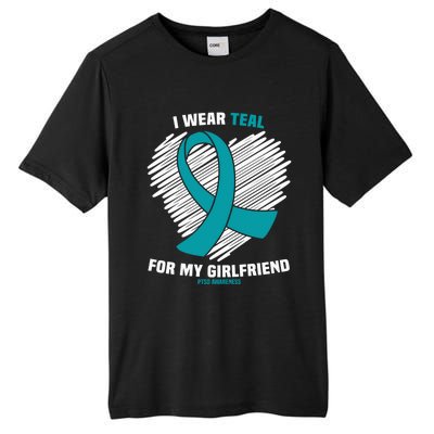 I Wear Teal For My Friend Ptsd Awareness Gift Tall Fusion ChromaSoft Performance T-Shirt