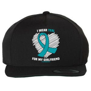 I Wear Teal For My Friend Ptsd Awareness Gift Wool Snapback Cap