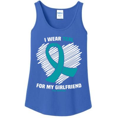 I Wear Teal For My Friend Ptsd Awareness Gift Ladies Essential Tank