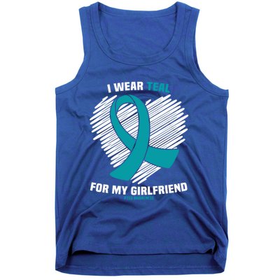 I Wear Teal For My Friend Ptsd Awareness Gift Tank Top