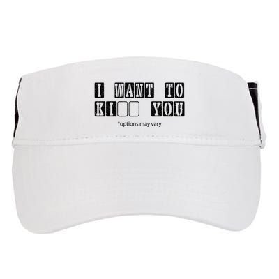 I Want To Options Mary Vary Funny Adult Drive Performance Visor