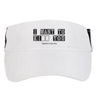 I Want To Options Mary Vary Funny Adult Drive Performance Visor