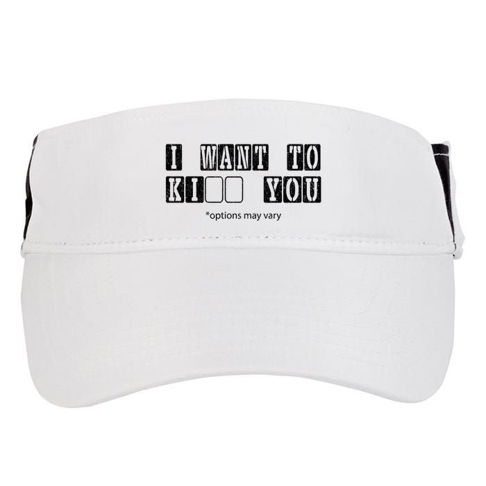 I Want To Options Mary Vary Funny Adult Drive Performance Visor