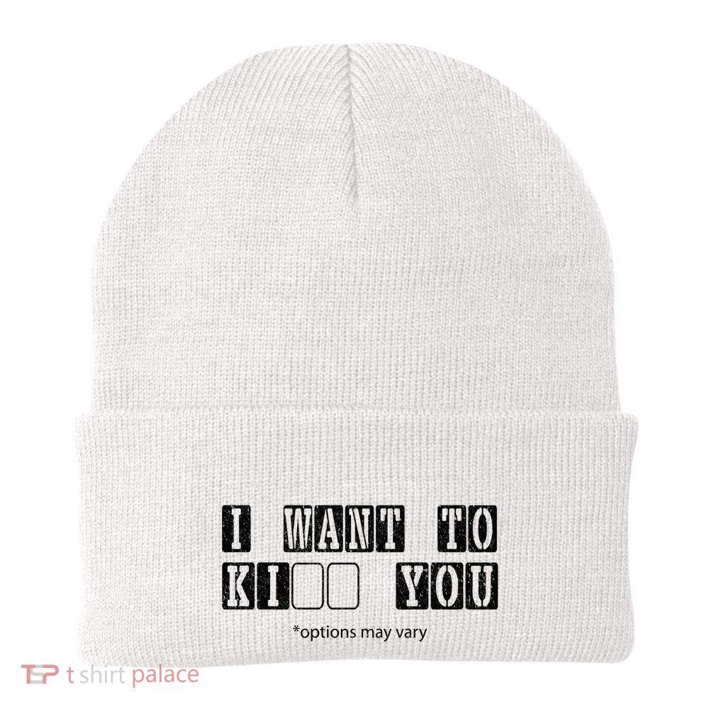 I Want To Options Mary Vary Funny Knit Cap Winter Beanie