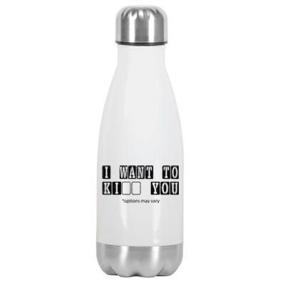 I Want To Options Mary Vary Funny Stainless Steel Insulated Water Bottle