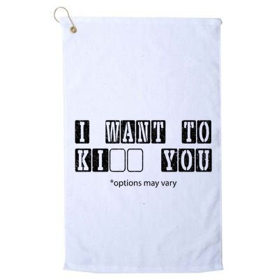 I Want To Options Mary Vary Funny Golf Towel