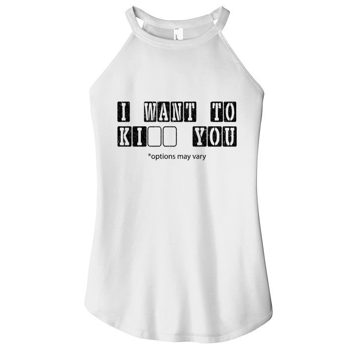 I Want To Options Mary Vary Funny Women's Perfect Tri Rocker Tank