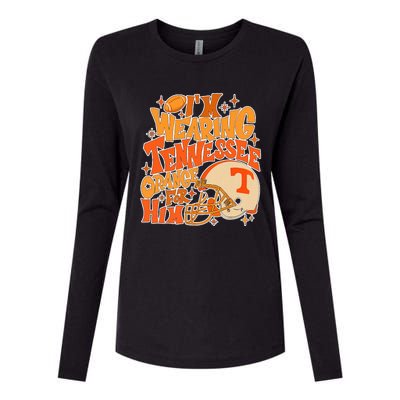 IM Wearing Tennessee Orange For Him Womens Cotton Relaxed Long Sleeve T-Shirt