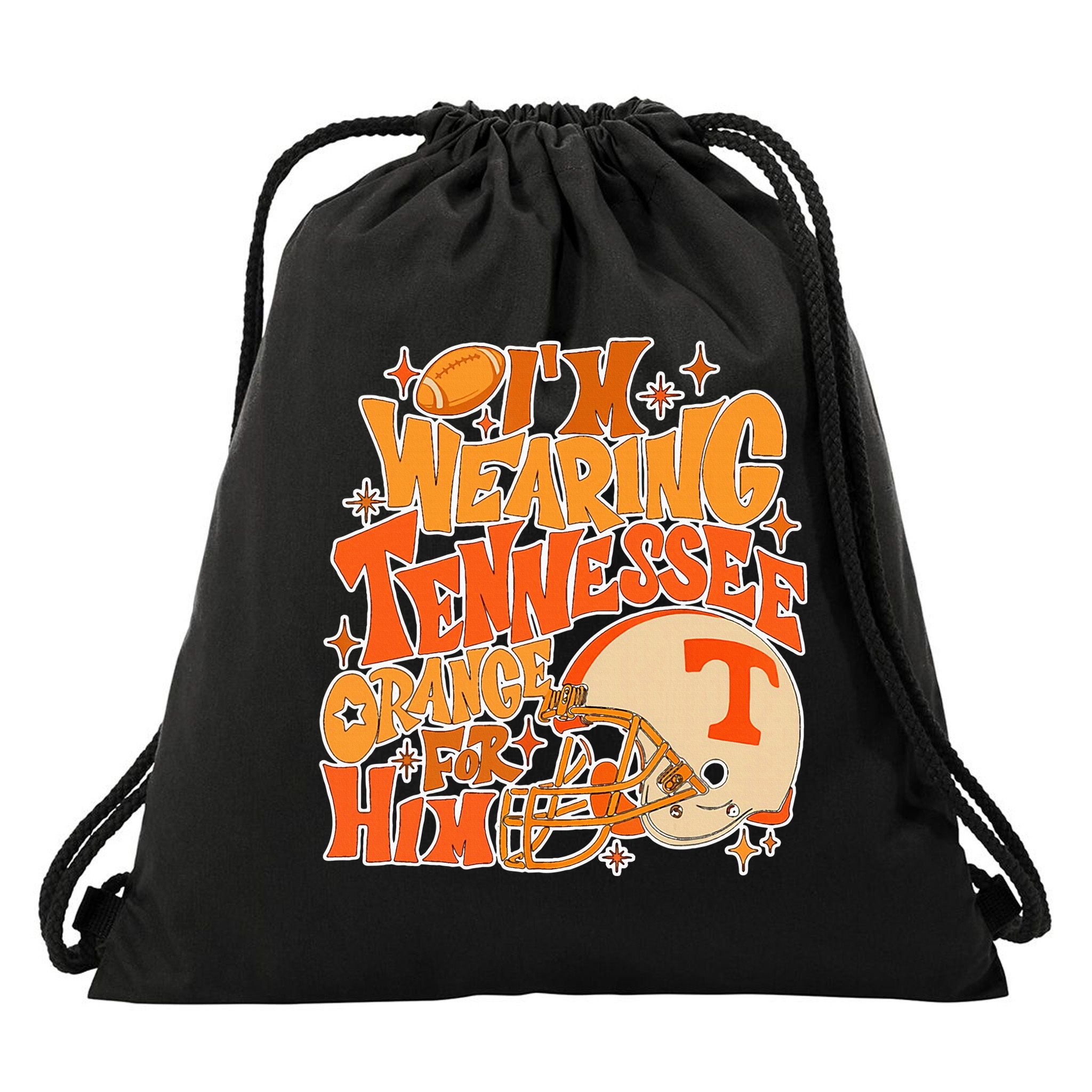 IM Wearing Tennessee Orange For Him Drawstring Bag