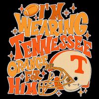 IM Wearing Tennessee Orange For Him Flat Bill Trucker Hat